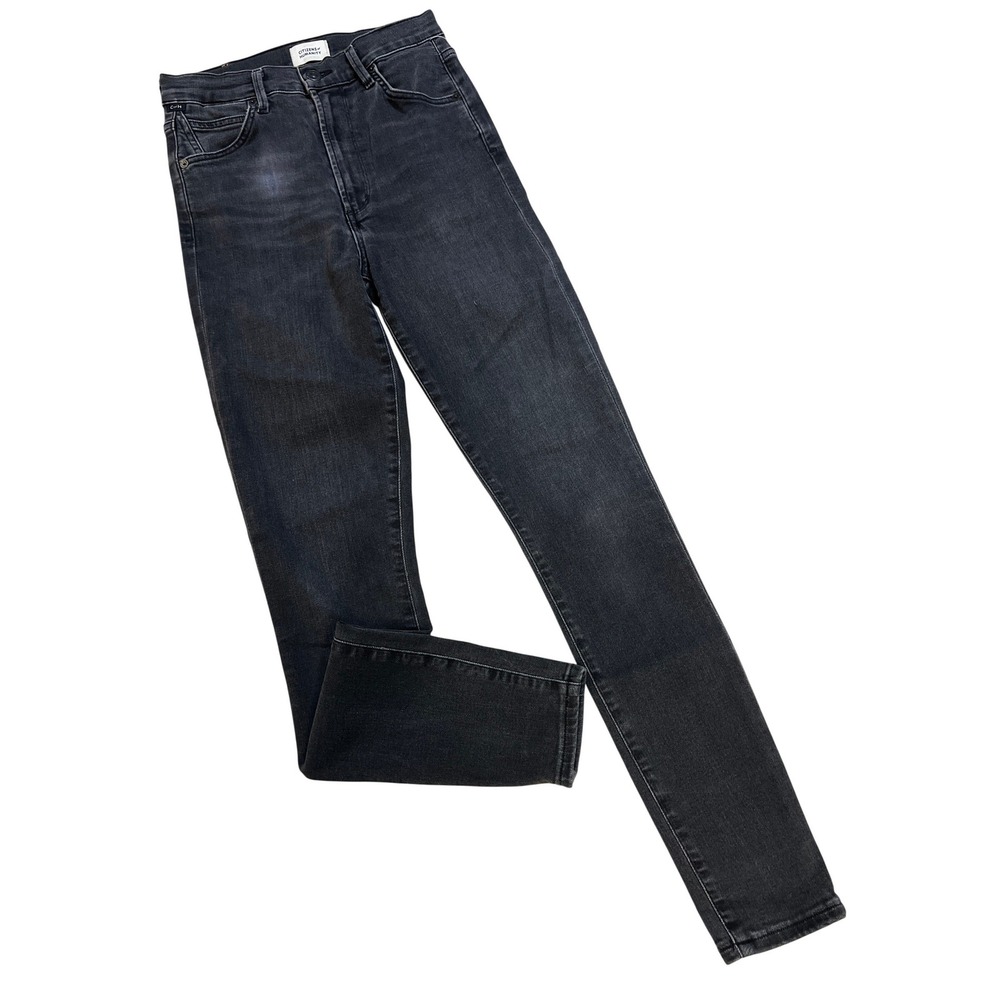 Citizens of Humanity Chrissy Jeans Women 25 Black Excellent High Rise Skinny